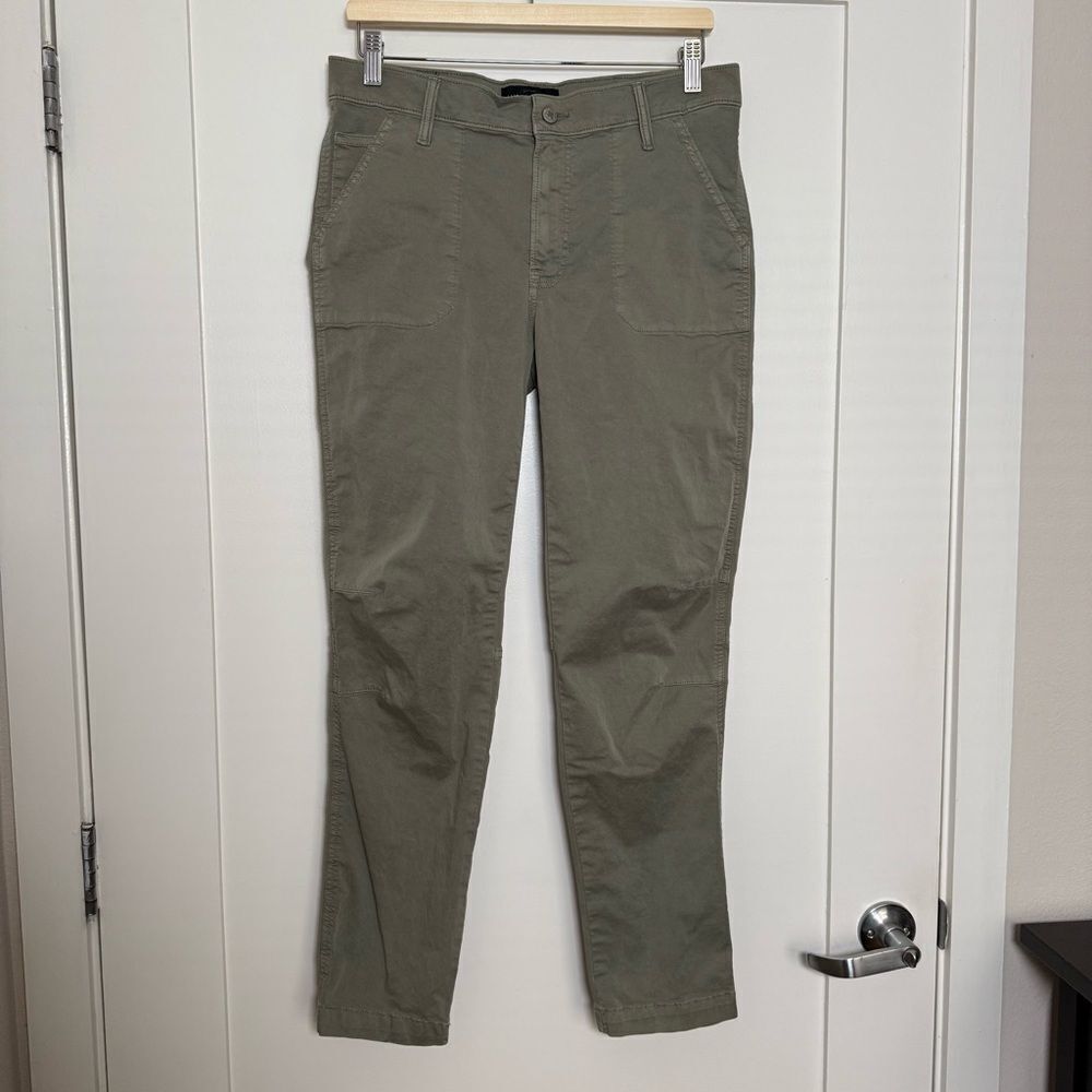 Lucky Brand The Cargo Pants Womens Sz 8/29 Olive Green Pockets Utility Preppy